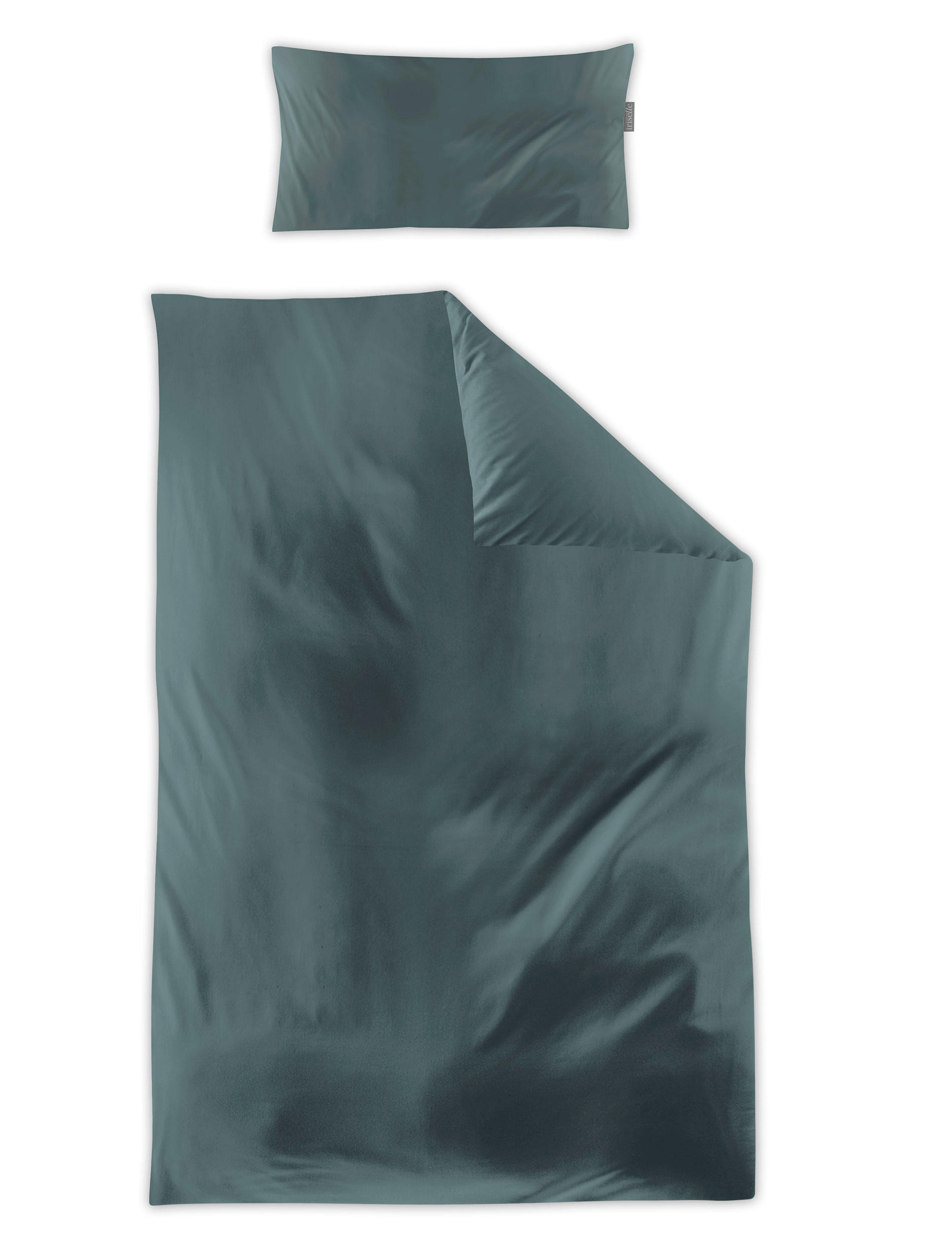 BETTWÄSCHE 2-teilig Makosatin 135/200 cm  - Grün, KONVENTIONELL, Textil (135/200cm) - Irisette