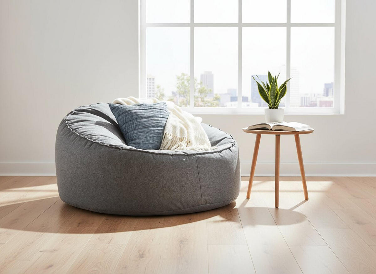 SITZSACK 350 l  - Grau, Design, Textil (125/79/125cm)