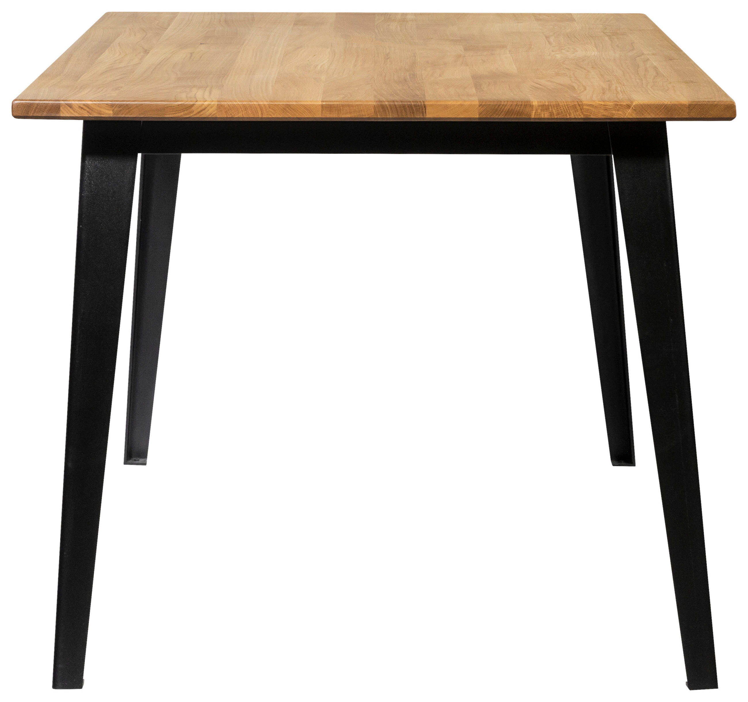 ESSTISCH rechteckig Eichefarben, Schwarz  - Eichefarben/Schwarz, Basics, Holzwerkstoff/Metall (160/90/76cm) - Carryhome