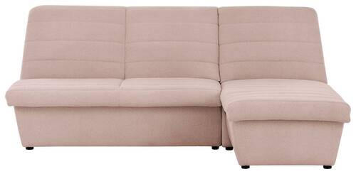ECKSOFA Looks VIII Rosa Webstoff - Schwarz/Rosa, Design, Kunststoff/Textil (214/168cm) - LOOKS by W.Joop