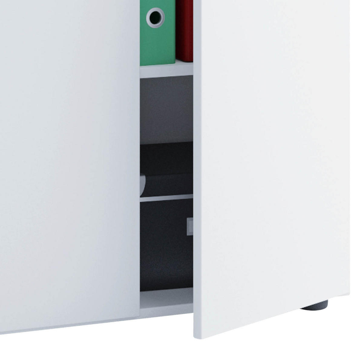AKTENSCHRANK Weiß  - Weiß, Basics, Holzwerkstoff (70/74/39cm) - MID.YOU