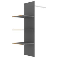 BELSŐ ELOSZTÁS - szürke, Konventionell, faalapú anyag (48/159/42cm) - Stylife