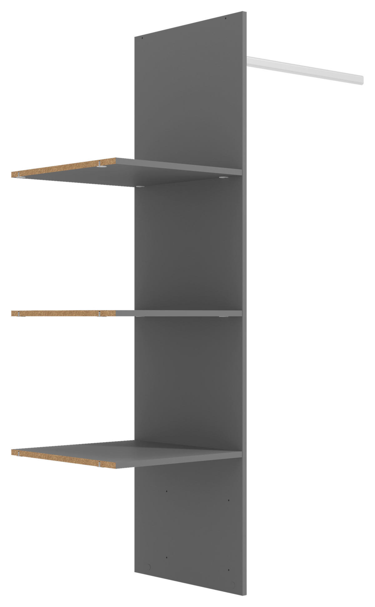 BELSŐ ELOSZTÁS - szürke, Konventionell, faalapú anyag (48/159/42cm) - Stylife