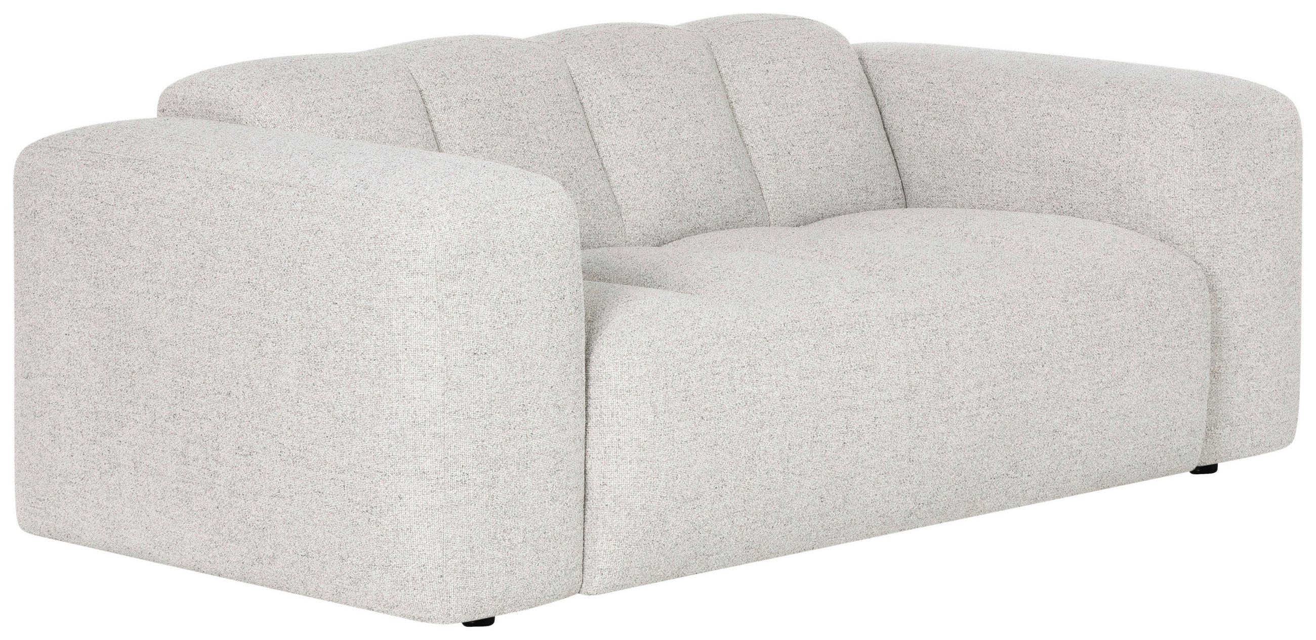 2-SITS SOFFA i trä, metall, textil beige  - beige/svart, Modern, metall/trä (210/75/105cm) - Niels Andersson