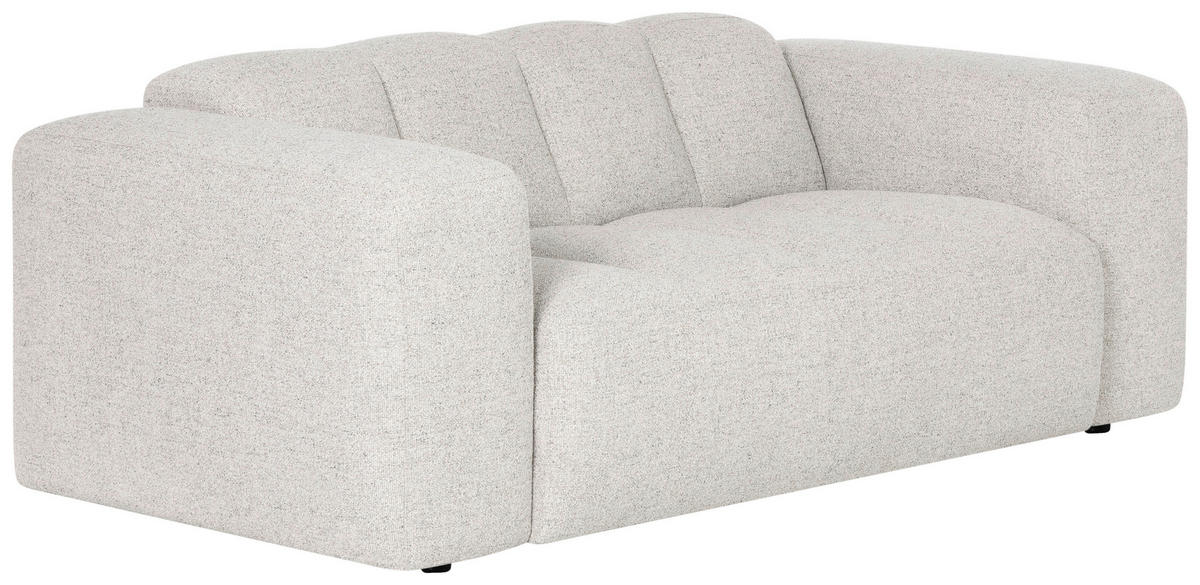 2-SITS SOFFA i trä, metall, textil beige  - beige/svart, Modern, metall/trä (210/75/105cm) - Niels Andersson