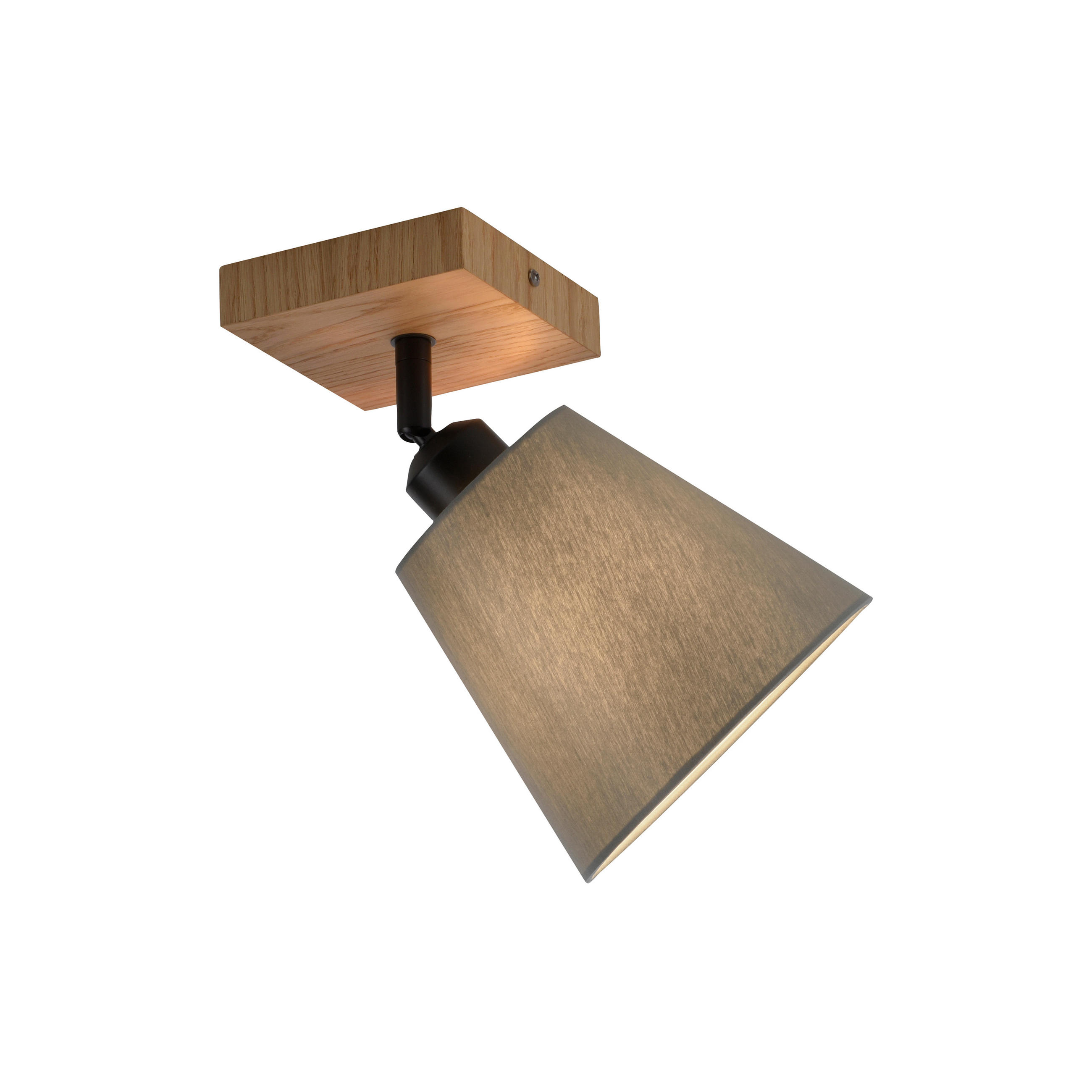 WANDLEUCHTE 24/24/25,5 cm   - Natur, Holz/Metall (24/24/25,5cm)