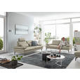 3-SITZER-SOFA in Leder Ecru  - Ecru/Schwarz, Design, Leder/Metall (222/86/104cm) - Dieter Knoll