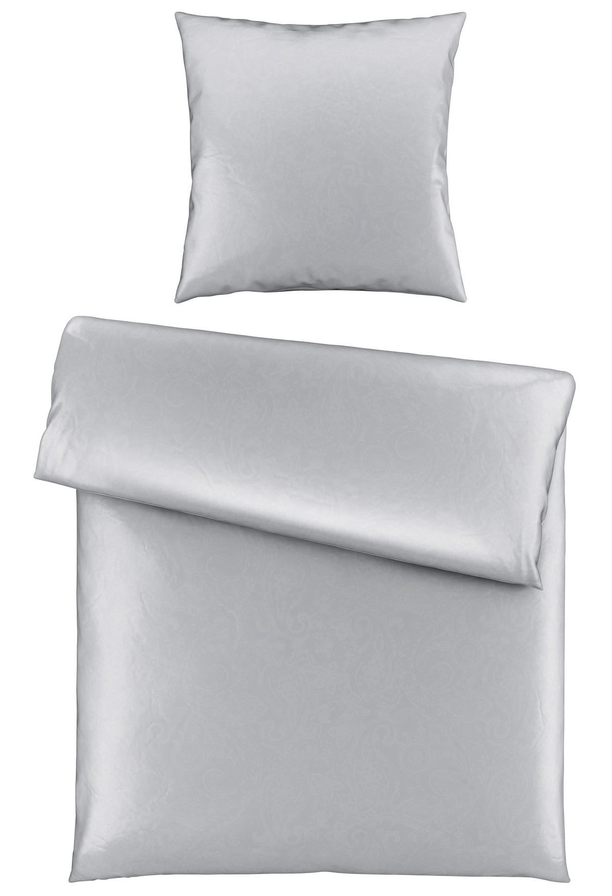 BETTWÄSCHE Satin 155/220 cm  - Silberfarben, Textil (155/220cm) - Dieter Knoll