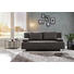 SCHLAFSOFA Webstoff Grau - Chromfarben/Grau, Design, Textil/Metall (197/88/89cm) - Novel