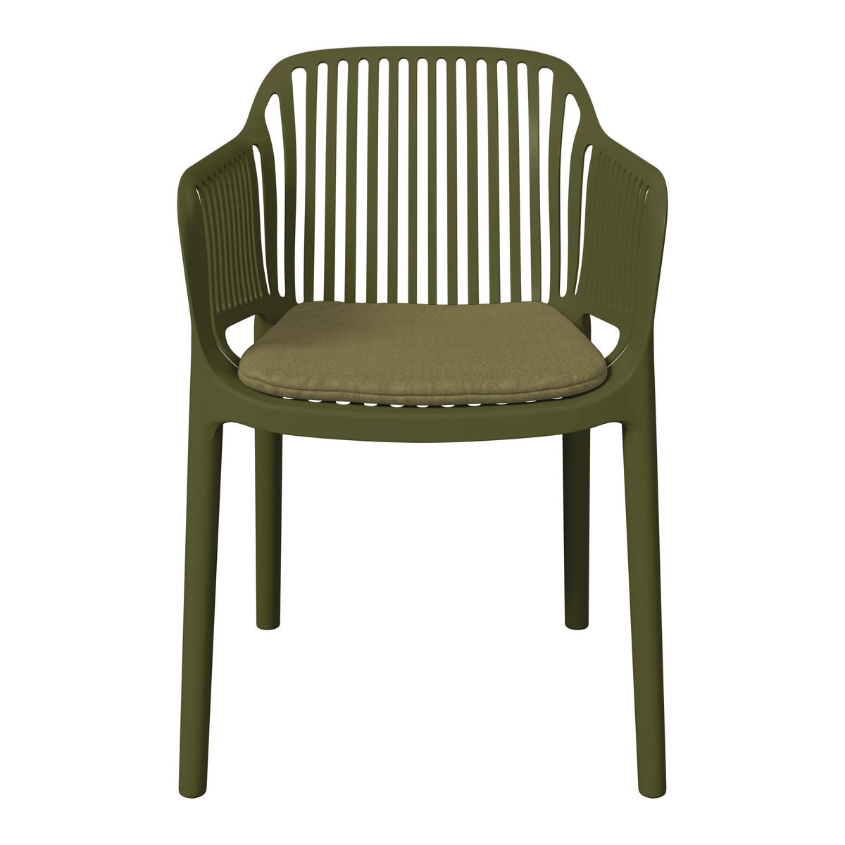 STAPELSESSEL in Kunststoff, Textil Grün  - Grün, Basics, Kunststoff/Textil (55/80/60cm) - Ambia Garden