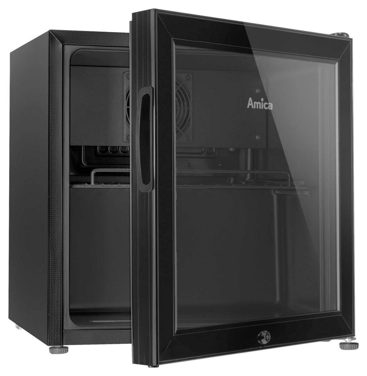 GETRÄNKEKÜHLSCHRANK 50/48/45 cm  - Schwarz, Basics, Glas/Metall (50/48/45cm) - Amica