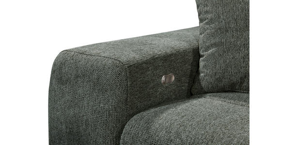 ECKSOFA Dunkelgrün Chenille  - Dunkelgrün/Schwarz, KONVENTIONELL, Kunststoff/Textil (268/172cm) - Carryhome