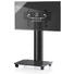 TV-RACK Schwarz - Schwarz, KONVENTIONELL, Glas/Metall (100/60/44cm)