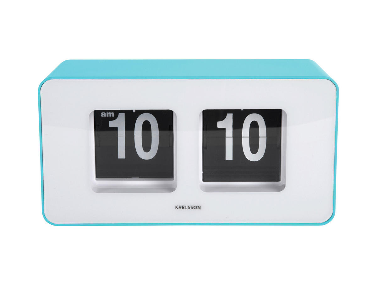 UHR Türkis  - Türkis, Basics, Kunststoff (18/7/9cm) - Karlsson