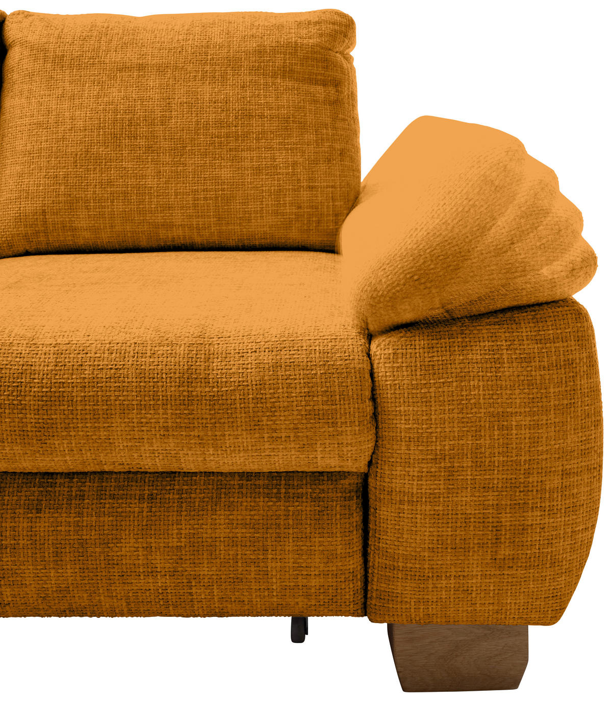 ECKSCHLAFSOFA in Struktur Goldfarben  - Wildeiche/Goldfarben, Modern, Holz/Textil (206/265cm) - Livetastic