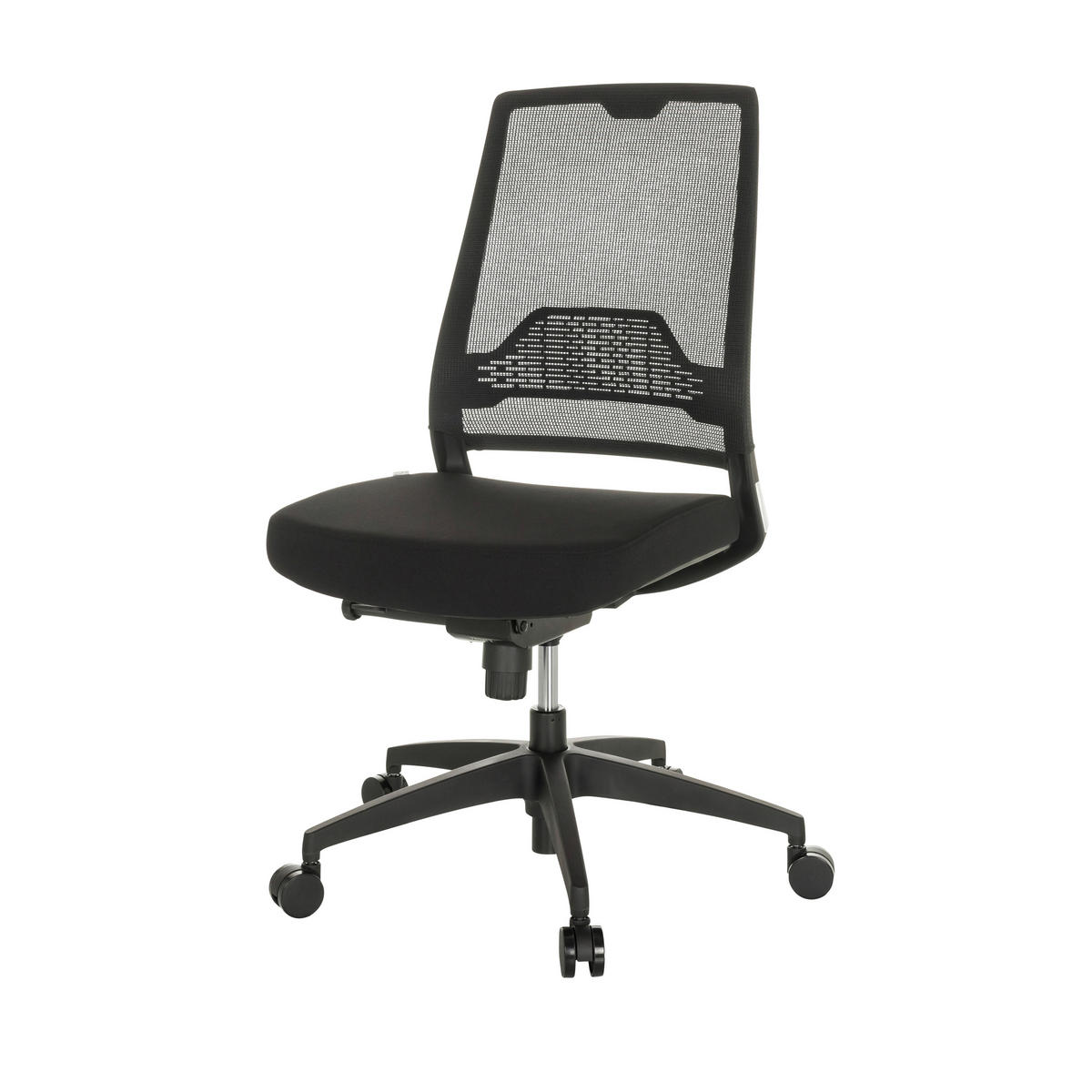 DREHSTUHL Schwarz  - Schwarz, Basics, Kunststoff/Textil (49/98-107/60cm) - MID.YOU