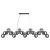 PENDELLEUCHTE 23,8/22,8/123,5 cm   - Chromfarben, Trend, Glas/Metall (23,8/22,8/123,5cm) - MAYTONI