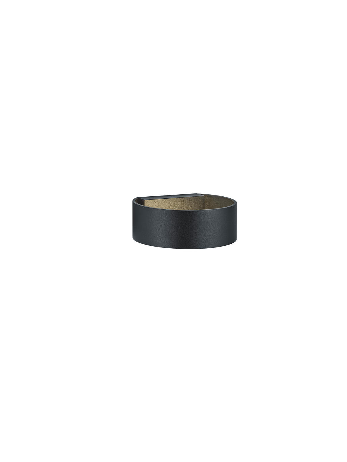 LED-WANDLEUCHTE Fosca 6/16/14,5 cm   - Schwarz, Design, Metall (6/16/14,5cm) - Helestra