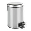 TRETEIMER LEMAN 3 L  - Edelstahlfarben/Schwarz, Basics, Kunststoff/Metall (17/25/22,5cm) - Wenko