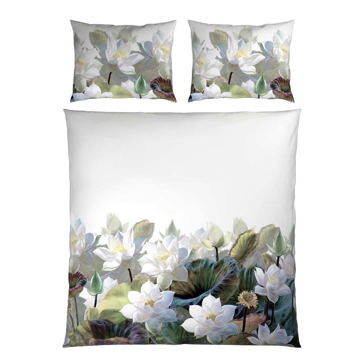 OBOJESTRANSKA POSTELJNINA 200/200 cm saten bela  - bela, Basics, tekstil (200/200cm) - Esposa