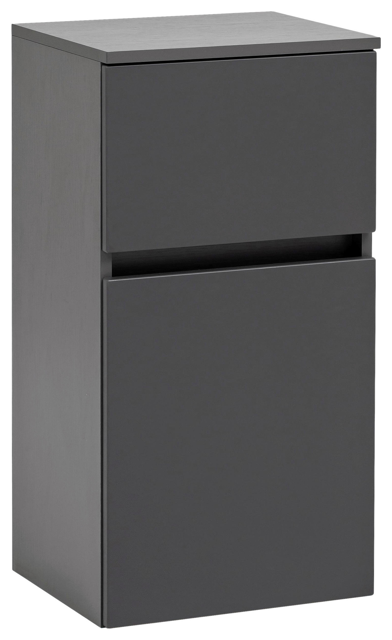 UNTERSCHRANK - Silberfarben/Graphitfarben, KONVENTIONELL, Holzwerkstoff (40/79/35cm) - MID.YOU