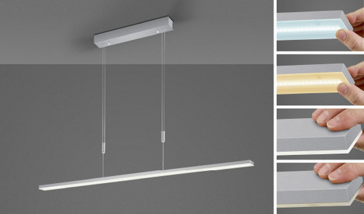LED-HÄNGELEUCHTE 120/4/150 cm  - Design, Metall (120/4/150cm) - BOPP