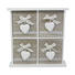 DEKOKÄSTCHEN - Naturfarben/Weiß, LIFESTYLE, Holzwerkstoff/Textil (22/22/9,5cm) - Ambia Home DEKOKÄSTCHEN - Naturfarben/Weiß, LIFESTYLE, Holzwerkstoff/Textil (22/22/9,5cm) - Ambia Home