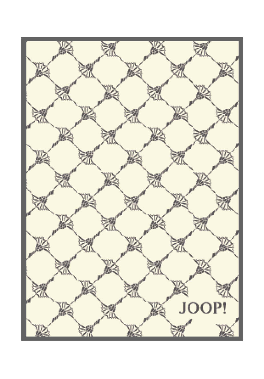 WOHNDECKE OUTDOOR CORNFLOWER 125/170 cm  - Dunkelgrau/Naturfarben, Design, Textil (125/170cm) - Joop!