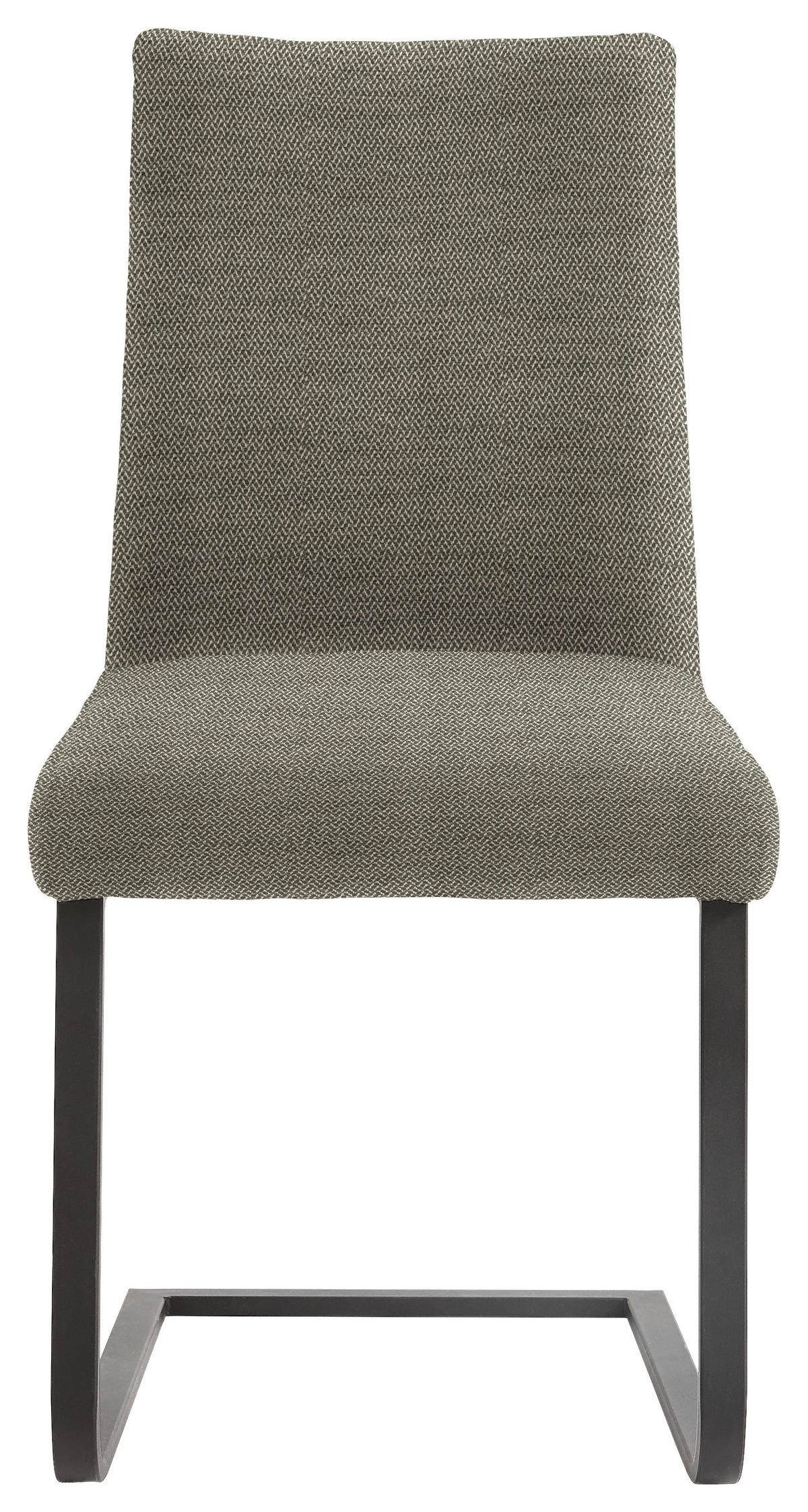 SCHWINGSTUHL  in Stahl Chenille  - Hellbraun/Schwarz, Design, Textil/Metall (47/93/58cm) - Dieter Knoll