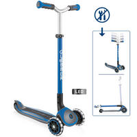 KINDERSCOOTER MASTER LIGHTS  - Dunkelblau, Basics (61/37/94cm) - GLOBBER