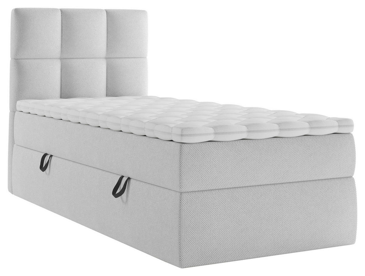 BOX KREVET    90/200 cm  - siva/crna, Moderno, drvni materijal/drvo (90/200cm) - MID.YOU