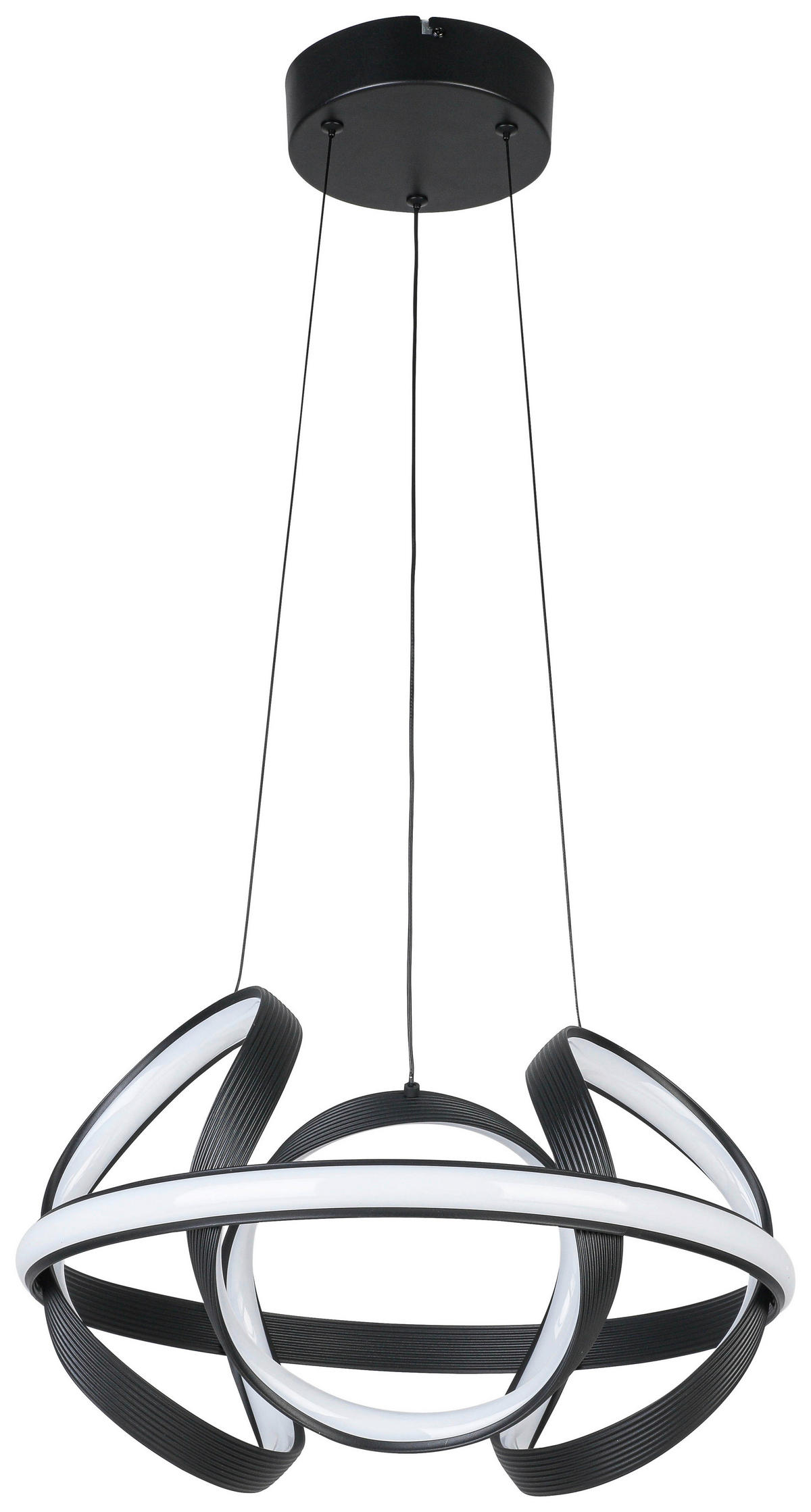 HÄNGELEUCHTE 41,5/120 cm   - Schwarz, Trend, Kunststoff/Metall (41,5/120cm) - Collet's Monde