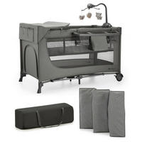 REISEBETT Joy 2   - Dunkelgrau, Basics (60/120cm) - kinderkraft