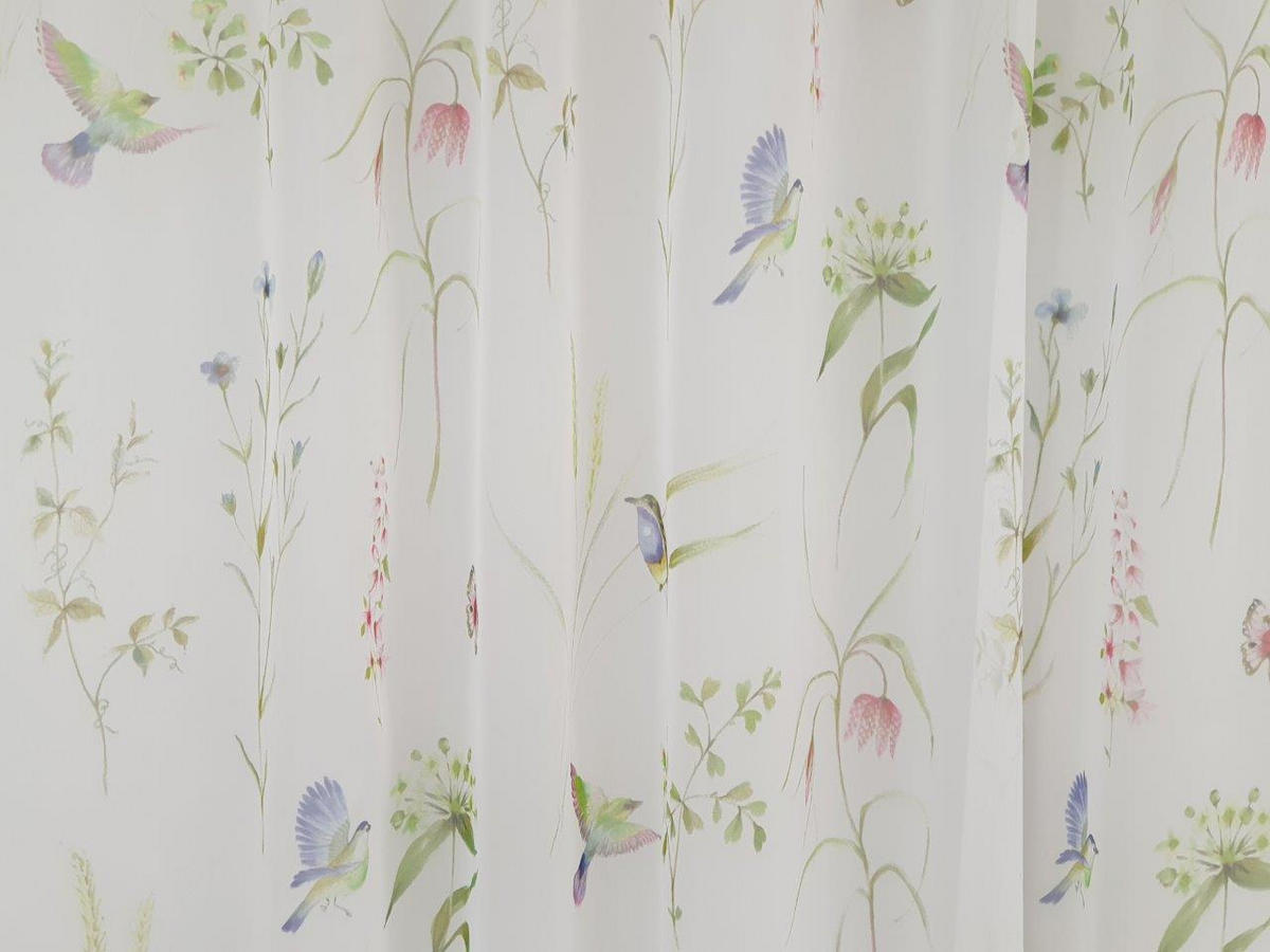 PERDEA  - lila/alb, Basics, textil (290cm)