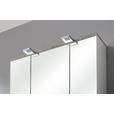 SPIEGELSCHRANK 80/70/20 cm  - Weiß, KONVENTIONELL, Glas/Holzwerkstoff (80/70/20cm) - Xora