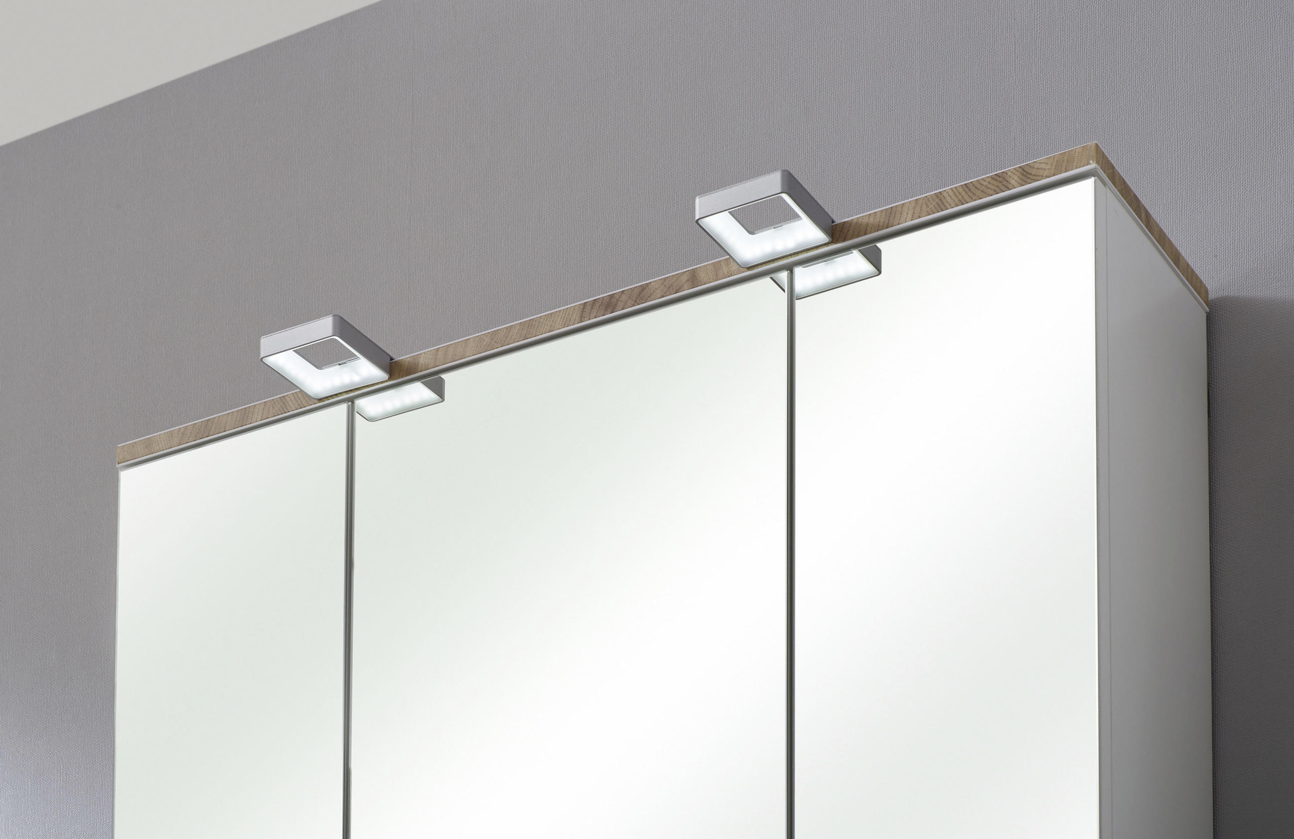 SPIEGELSCHRANK 80/70/20 cm  - Weiß, KONVENTIONELL, Glas/Holzwerkstoff (80/70/20cm) - Xora