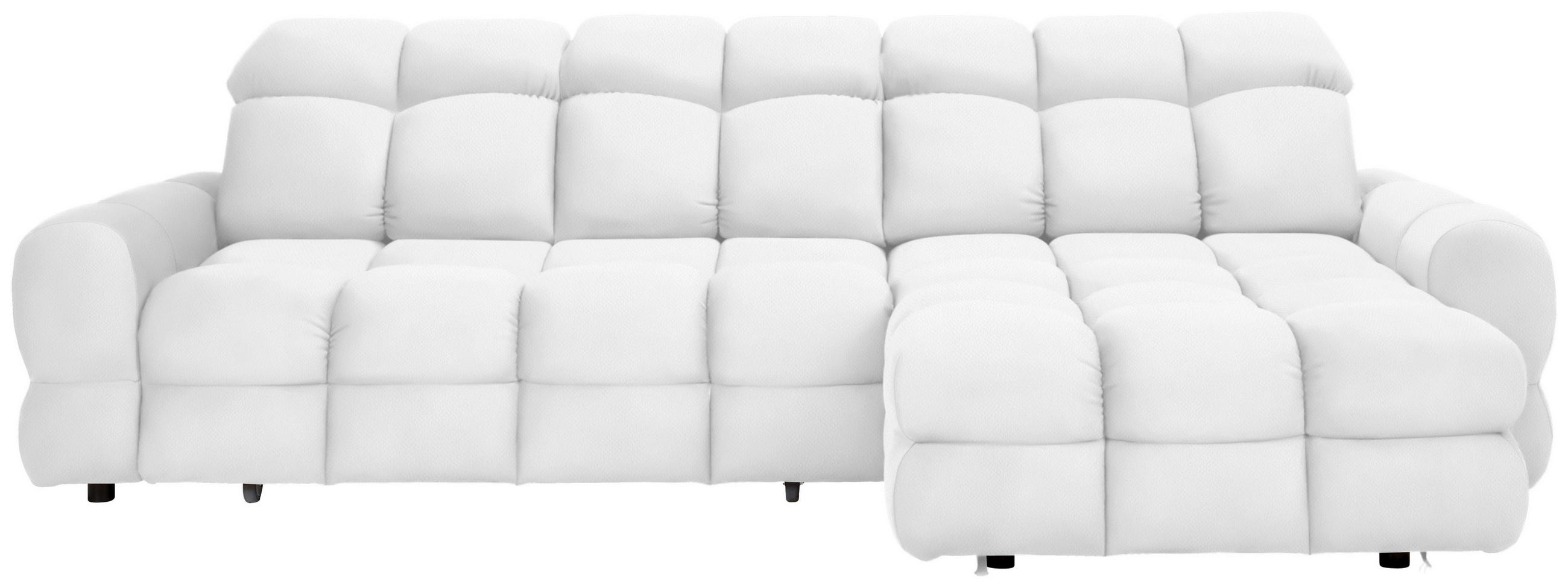 HÖRNSOFFA i velour vit  - vit/svart, Design, textil/plast (283/178cm) - Welnova
