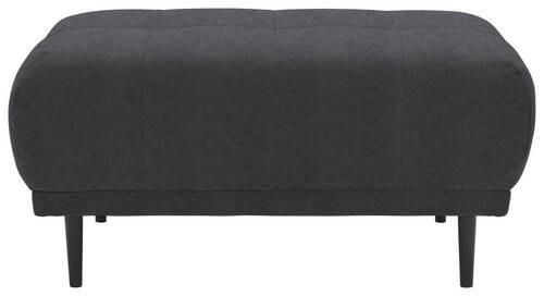 HOCKER in Textil Dunkelgrau  - Dunkelgrau/Schwarz, Design, Holz/Textil (93/45/77cm) - Stylife