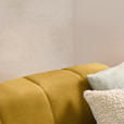 ECKSOFA in Chenille Currygelb  167/311 cm  - Currygelb/Schwarz, Design, Textil/Metall (167/311cm) - Xora