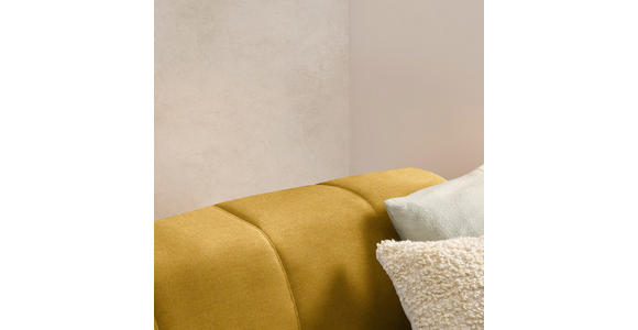 ECKSOFA in Chenille Currygelb 167/311 cm - Currygelb/Schwarz, Design, Textil/Metall (167/311cm) - Xora