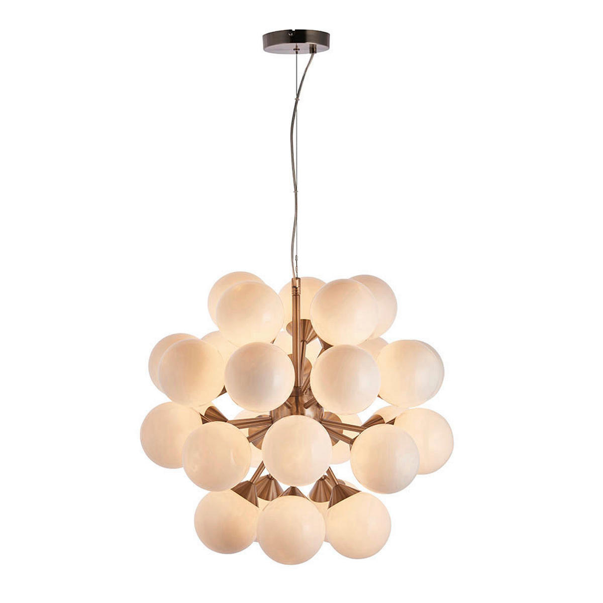 PENDELLEUCHTE Oscar 55/72-163,5 cm   - Messingfarben, Design, Metall (55/72-163,5cm) - ENDON
