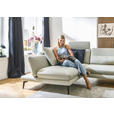 ECKSOFA  in Echtleder Silberfarben  195/308 cm  - Silberfarben/Schwarz, Design, Leder/Metall (195/308cm) - Dieter Knoll