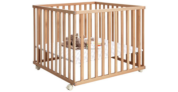 LAUFGITTER 100/100/70 cm - Buchefarben, Basics, Holz/Kunststoff (100/100/70cm) - My Baby Lou