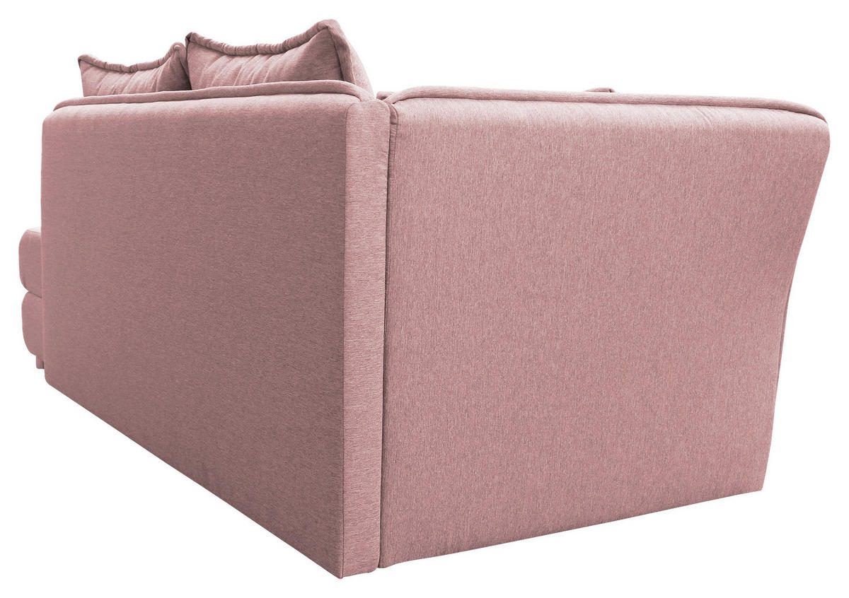 LIEGE Flachgewebe Rosa  - Silberfarben/Rosa, Design, Kunststoff/Textil (107/84/99/224cm) - MID.YOU