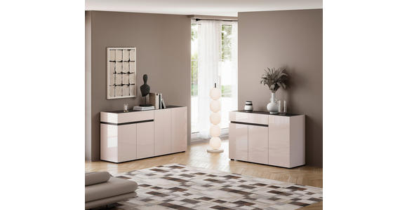 SIDEBOARD  120,2/80,1/42,6 cm 1 Schublade(n)  - Kaschmir/Anthrazit, Design, Holzwerkstoff/Kunststoff (120,2/80,1/42,6cm) - Voleo