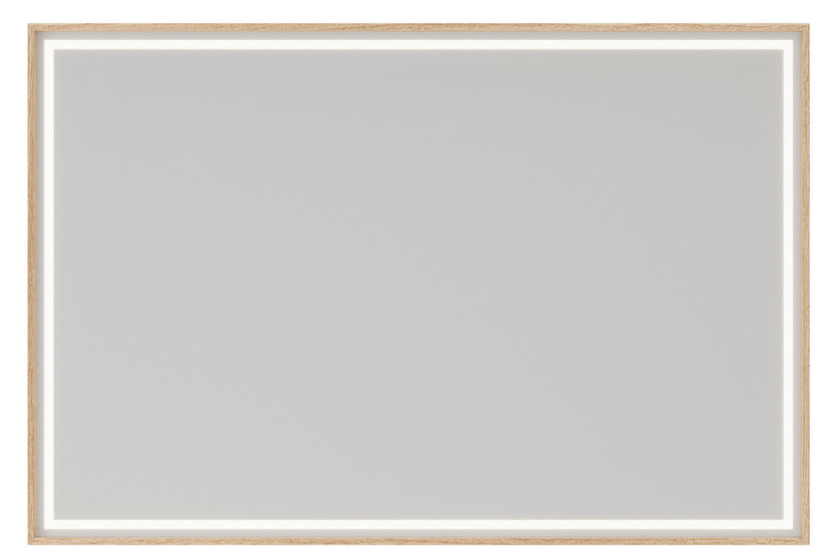 OGLEDALO KUPAONSKO  100/70/4 cm  - Moderno, staklo/drvni materijal (100/70/4cm)