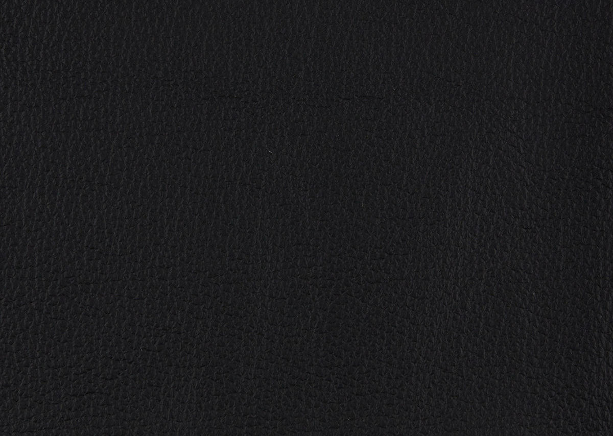 ECKSOFA in Echtleder Schwarz  - Eiche Bianco/Schwarz, Konventionell, Leder/Holz (257/235cm) - Valdera