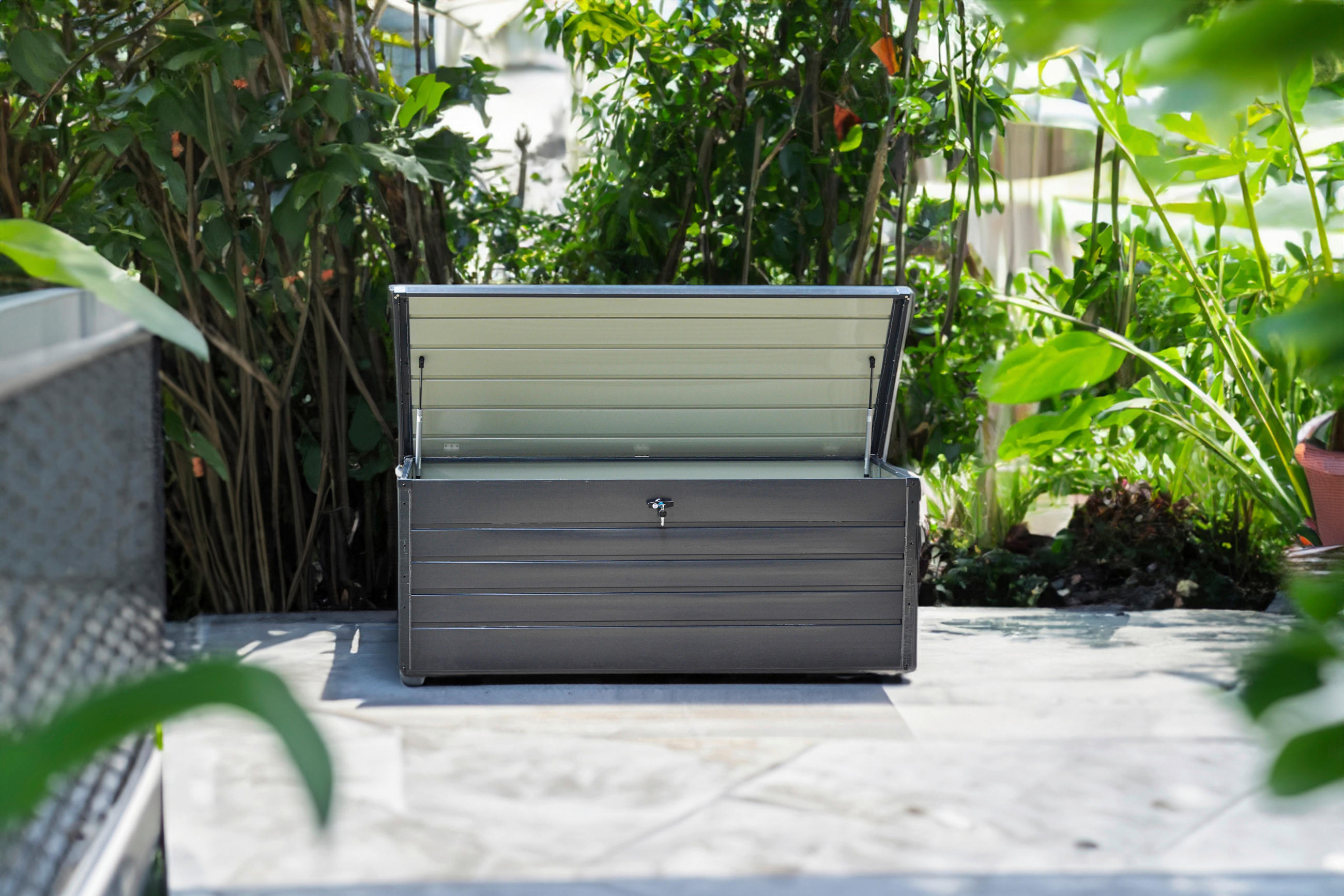 KISSENBOX 165/70/62 cm  - Anthrazit, Basics, Metall (165/70/62cm)