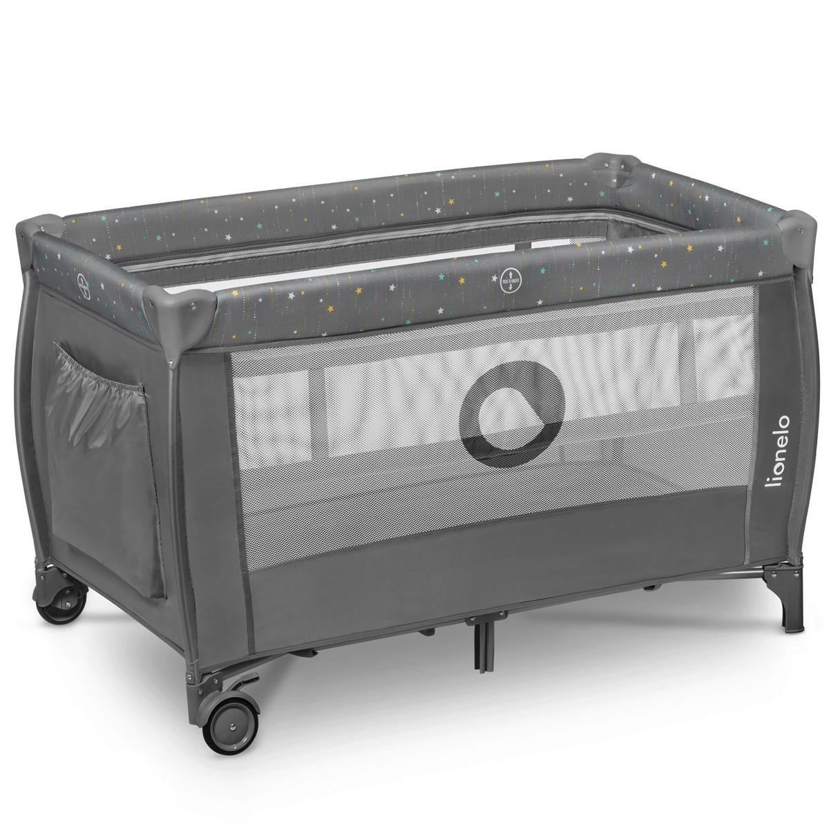 REISEBETT NONE Grau  - Grau, Basics, Kunststoff (125/65/76cm) - Lionelo