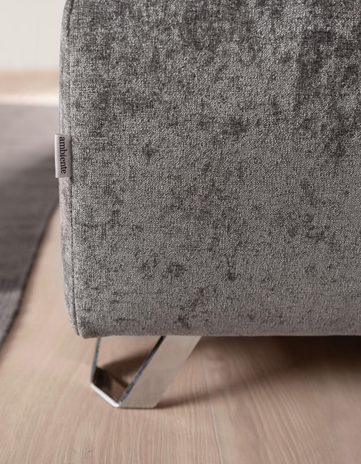 BOXSPRINGBETT 180/200 cm  in Grau  - Silberfarben/Grau, Konventionell, Textil (180/200cm) - Ambiente